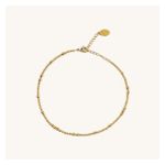 Gold Mini Bead Anklet Product Image