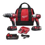 M18 Cordless LITHIUM-ION 2-Tool Combo Kit Plus Extra Battery Product Image