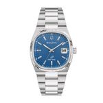 Mens Super Seville HPQ Precisionist Silver-Tone Stainless Steel Watch Blue Dial Product Image