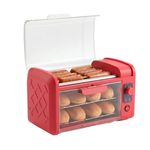 Hot Dog Roller & Toaster Oven Red Product Image
