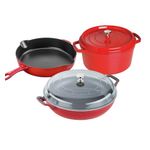 5pc Cast Iron Cookware Set Cherry Product Image