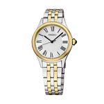 Ladies Essentials Two-Tone Stainless Steel Watch, Silver Dial Product Image