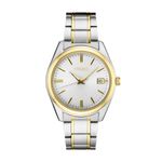 Mens Essentials Two-Tone Stainless Steel Watch, White Dial Product Image