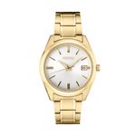 Mens Essentials Gold-Tone Stainless Steel Watch, White Dial Product Image