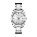 Mens Essentials Silver-Tone Stainless Steel Watch, Silver Dial Product Image