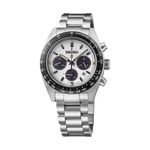 Mens Prospex Speedtimer Solar Chronograph Stainless Steel Watch, White Dial Product Image
