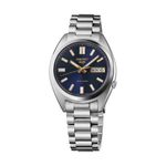 Mens Seiko 5 Sport SNXS Automatic Silver-Tone Stainless Steel Watch, Blue Dial Product Image