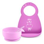 Easy Start Silicone Feeding Gift Set Pink Product Image