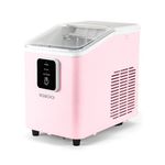 26lb Self-Cleaning Portable Countertop Ice Maker Pink Product Image