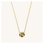 Gold Soccer Ball Necklace Product Image