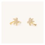 Golden Palm Tree Studs Product Image