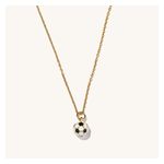 White Soccer Ball Necklace Product Image