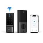 C220 Fingerprint Keyless Entry Smart Lock, Black Satin Product Image