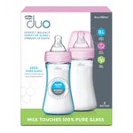 Duo 9oz Hybrid Baby Bottle - 2-Pack, Pink Product Image