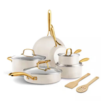 GreenPan Studio 12-Piece Ceramic Nonstick Cookware Set Linen Product Image