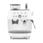 SMEG Manual Espresso Coffee Machine with Grinder White Product Image