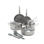 GreenPan Apex Hybrid Ceramic Nonstick 13-Piece Cookware Set Silver Product Image