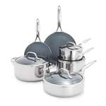 GreenPan Valencia Pro Stainless Steel 10-Piece Cookware Set Product Image