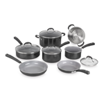 Cuisinart Ceramica XT Nonstick 11-Piece Cookware Set Black Product Image
