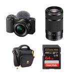 Sony ZV-E10 Mirrorless Camera with 16-50mm and 55-