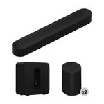 Sonos Beam Gen 2 Soundbar with Sub 4 Wireless Subw