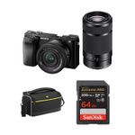 Sony a6100 Mirrorless Camera with 16-50mm and 55-2