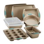 Cucina 10pc Nonstick Bakeware Set w/ Grips Agave Blue Product Image