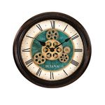 The Industrial Motion Rotating Gears Wall Clock Product Image