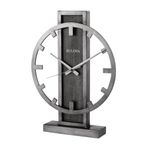 Silver Streak Table Clock Product Image