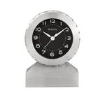 Zeus Aluminum Silver Table Clock Product Image