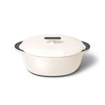 8.5qt Enameled Cast Iron Oval Dutch w/ Lid Cream Product Image