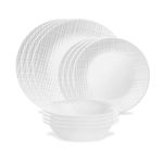 Linen Weave 12pc Dinnerware Set Product Image