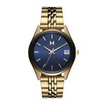 Ladies' Rise Boyfriend Gold-Tone Stainless Steel Watch, Navy Dial Product Image