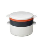 M-Cuisine 4pc Stackable Microwave Cooking Set Orange Product Image