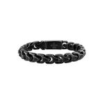 Bulova Link 10mm Antiqued Black Stainless Steel Bracelet 8.5" Product Image