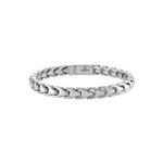 Bulova Link  8mm Silver-Tone Stainless Steel Bracelet 8" Product Image