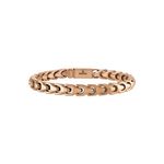 Bulova Link 8mm Polished Rose-Tone Stainless Steel Bracelet 8" Product Image