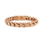 Bulova Link 8mm Polished Rose-Tone Stainless Steel Bracelet 7.25" Product Image