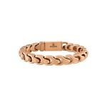 Bulova Link 8mm Rose-Tone Satin Finish Stainless Steel Bracelet 8.5" Product Image