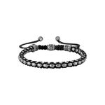 Icon Silver-Tone & Black Cord Bolo Bracelet Product Image
