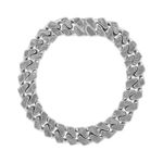 Marc Anthony Sterling Silver & Damascus Steel Curb Bracelet 8.5" Product Image