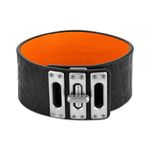 Marc Anthony Black & Orange Leather Bracelet 8"-8.5" Product Image