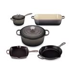 7pc Signature Cast Iron Cookware Set Oyster Product Image