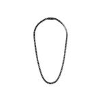 Bulova Link 6mm Polished Stainless Steel Necklace - 22" Black-Tone Product Image