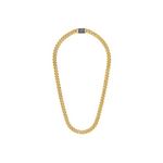 Classic 10mm Gold-Tone Curb Chain Necklace 24" Product Image