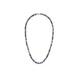 Classic Blue Sodalite & Hematite Beaded Necklace 22" Product Image