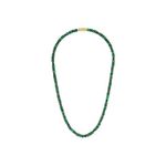 Classic Green Malachite & Hematite Beaded Necklace 22" Product Image
