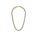 Classic Tigers Eye & Pyrite Beaded Necklace 22" Product Image