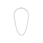 Classic Sterling Silver & White Topaz Tennis Necklace 22" Product Image