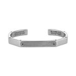 Marc Anthony Sterling Silver & Damascus Steel Cuff Icon Bracelet 8.5" Product Image